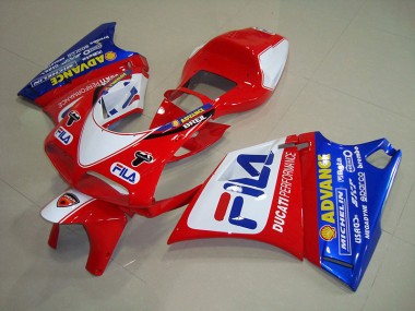 Carénage Ducati 748 1993-2005 - Rouge Bleu Fila