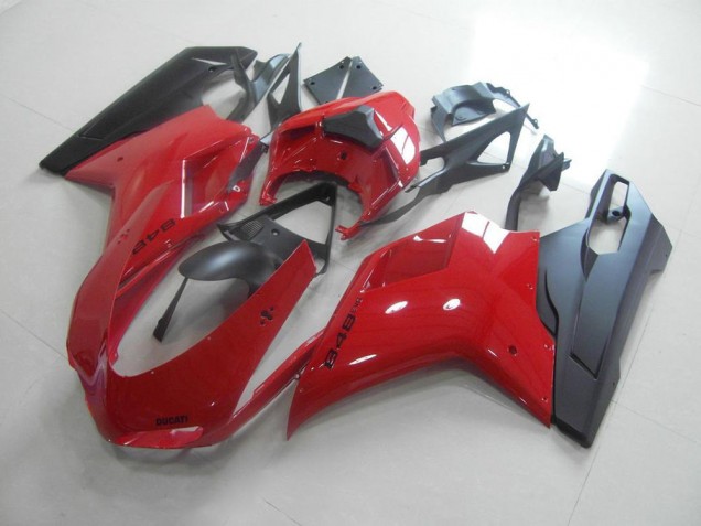 Carénage Ducati 848 1098 1198 2007-2014 - Rouge Noir