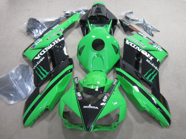 Carénage Honda CBR 1000 RR 2004-2005 - Noir Vert Monster