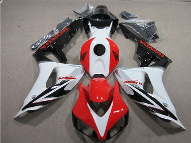 Carénage Honda CBR 1000 RR 2006-2007 - Noir Blanc Rouge Fireblade