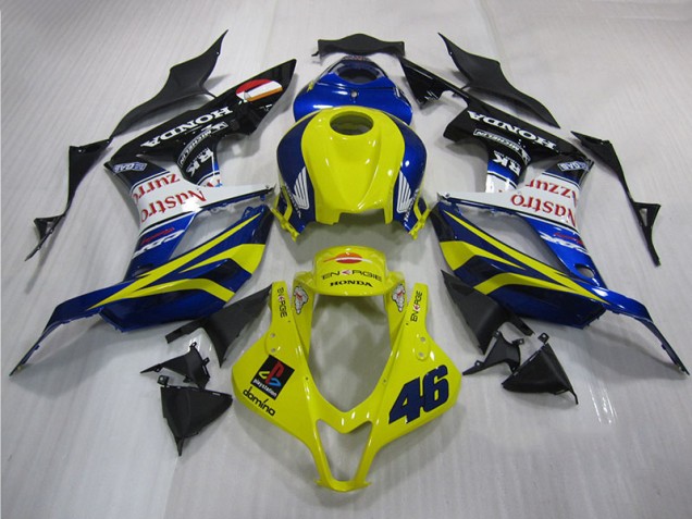 Carénage Honda CBR 600 RR 2007-2008 - Jaune Bleu 46