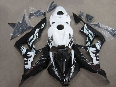 Carénage Honda CBR 600 RR 2007-2008 - Noir Blanc