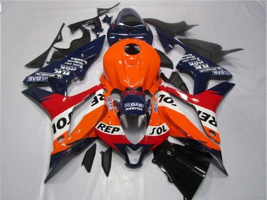 Carénage Honda CBR 600 RR 2007-2008 - Orange Bleu Noir Repsol