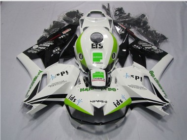 Carénage Honda CBR 600 RR 2013-2021 - Blanc Vert Hannspree ETS