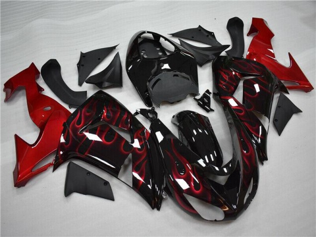 Carénage Kawasaki ZX10R 2006-2007 - Rouge Flamme