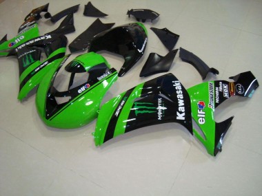 Carénage Kawasaki ZX10R 2006-2007 - Vert Monster Courses