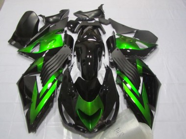 Carénage Kawasaki ZX14R ZZR 1400 2006-2011 - Noir Vert