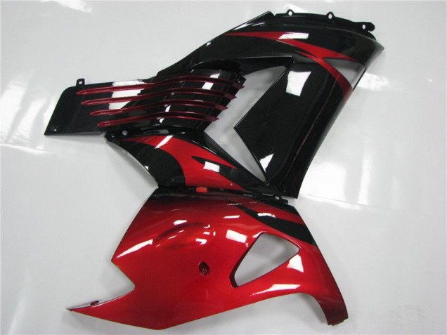 Carénage Kawasaki ZX14R ZZR 1400 2006-2011 - Rouge Noir