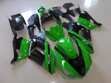 Carénage Kawasaki ZX14R ZZR 1400 2006-2011 - Vert et Noir