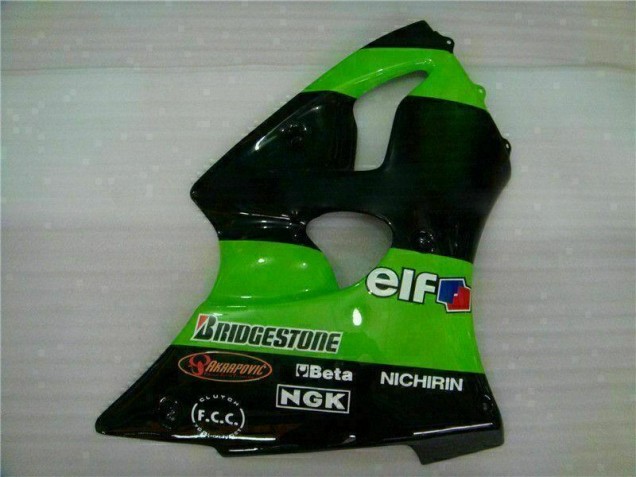 Carénage Kawasaki ZX6R 2000-2002 - Vert