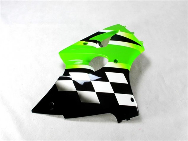 Carénage Kawasaki ZX6R 2000-2002 - Vert Noir Blanc