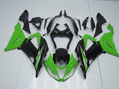 Carénage Kawasaki ZX6R 2013-2018 - Noir Vert 636