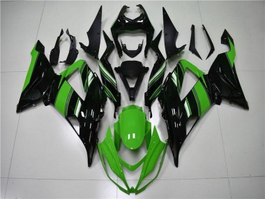 Carénage Kawasaki ZX6R 2013-2018 - Vert Noir