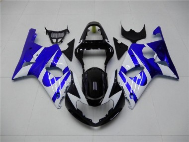 Carénage Suzuki GSXR 1000 K1 2000-2002 - Bleu Blanc