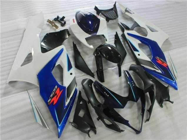 Carénage Suzuki GSXR 1000 K5 2005-2006 - Noir Bleu Blanc