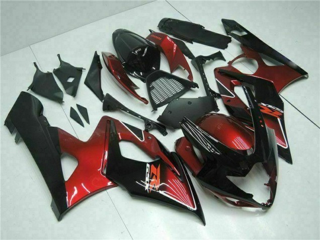 Carénage Suzuki GSXR 1000 K5 2005-2006 - Rouge Noir