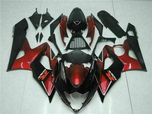 Carénage Suzuki GSXR 1000 K5 2005-2006 - Rouge Noir