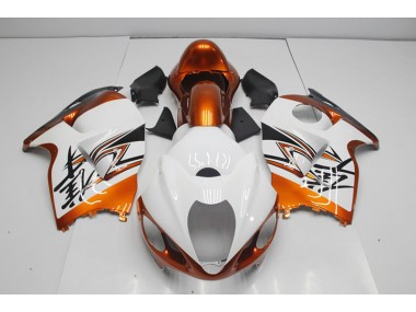 Carénage Suzuki GSXR 1300 Hayabusa 1996-2007 - Blanc Orange