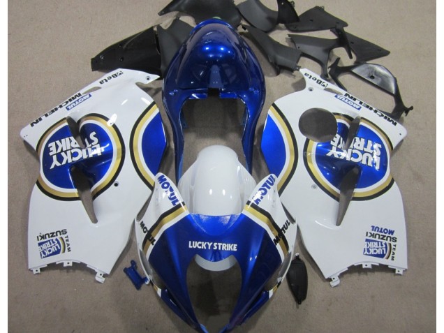 Carénage Suzuki GSXR 1300 Hayabusa 1996-2007 - Bleu Motul Blanc Lucky Strike