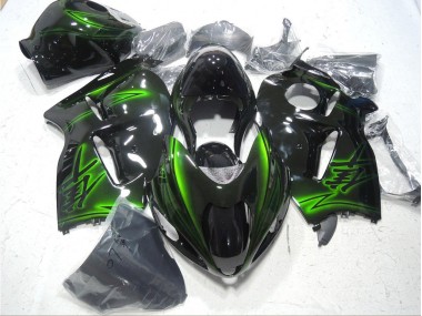 Carénage Suzuki GSXR 1300 Hayabusa 1996-2007 - Noir Vert