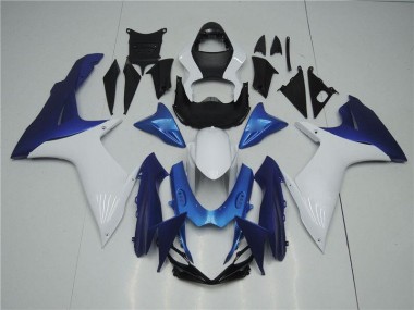 Carénage Suzuki GSXR 600 / 750 K11 2011-2024 - Blanc Bleu