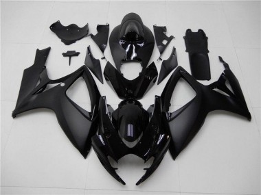 Carénage Suzuki GSXR 600 / 750 K6 2006-2007 - Noir Mat