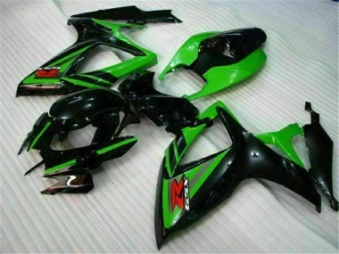 Carénage Suzuki GSXR 600 / 750 K6 2006-2007 - Noir Vert