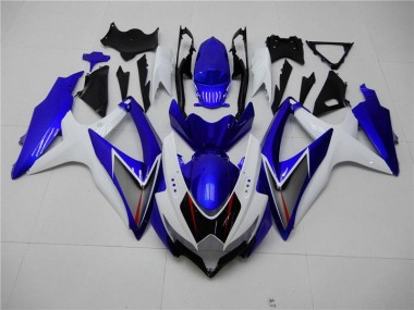 Carénage Suzuki GSXR 600 / 750 K8 2008-2010 - Blanc Bleu