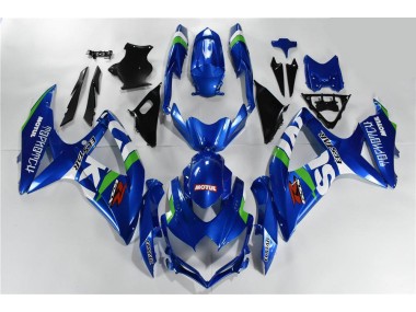 Carénage Suzuki GSXR 600 / 750 K8 2008-2010 - Bleu Blanc Vert