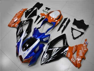 Carénage Suzuki GSXR 600 / 750 K8 2008-2010 - Bleu Orange