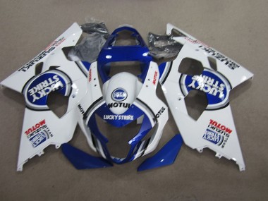 Carénage Suzuki GSXR 600 K4 2004-2005 - Bleu Blanc Lucky Strike Motul