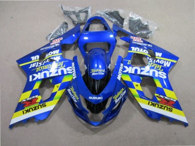 Carénage Suzuki GSXR 600 K4 2004-2005 - Bleu Telefumia Movistar