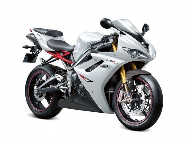 Carénage Triumph Daytona 675 Triple 2006-2008 - Blanc Noir