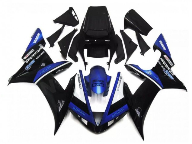 Carénage Yamaha R1 2002-2003 - Noir Bleu