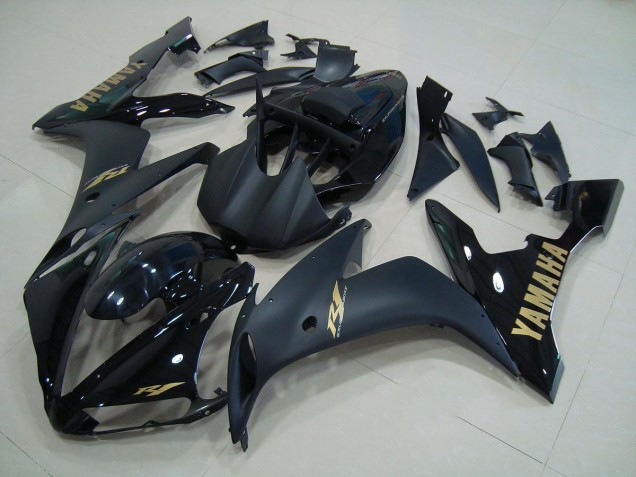 Carénage Yamaha R1 2004-2006 - Noir Matte Or