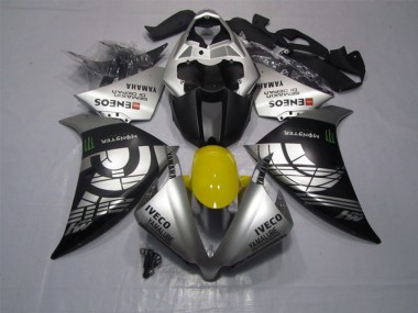 Carénage Yamaha R1 2012-2014 - Noir Argent Iveco Yamalube Monster