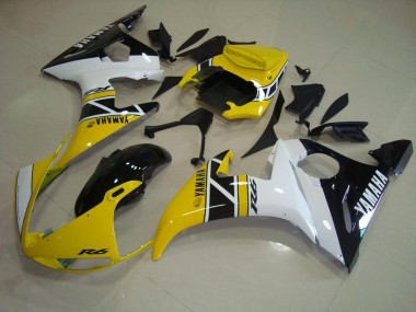 Carénage Yamaha R6 2003-2005 - Jaune Anniversary