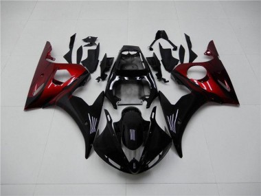 Carénage Yamaha R6 2003-2005 - Noir Rouge