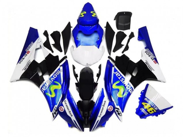 Carénage Yamaha R6 2006-2007 - Bleu Noir Blanc