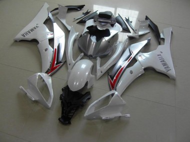 Carénage Yamaha R6 2008-2016 - Blanc Nacré Argent