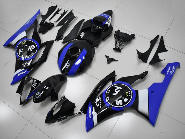 Carénage Yamaha R6 2008-2016 - Bleu Noir