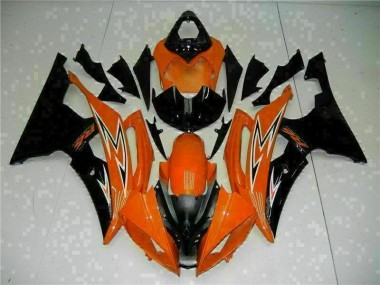 Carénage Yamaha R6 2008-2016 - Orange Noir