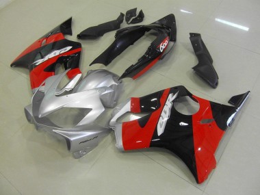 Carénages Honda CBR 600 F4i 2004-2007 - Noir Rouge Argent