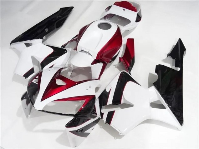 Carénages Honda CBR 600 RR 2005-2006 - Rouge Blanc Noir