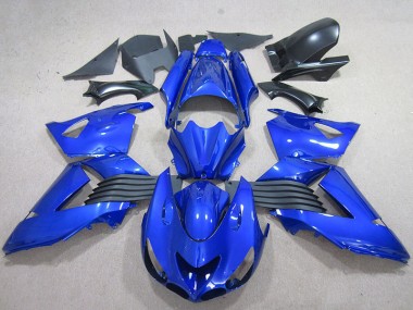 Carénages Kawasaki ZX14R ZZR 1400 2006-2011 - Bleu