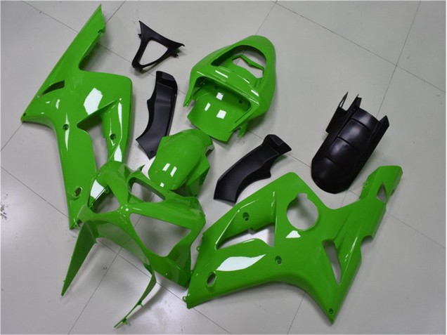 Carénages Kawasaki ZX6R 2003-2004 - Vert