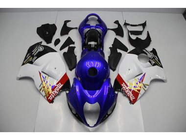 Carénages Suzuki GSXR 1300 Hayabusa 1996-2007 - Bleu Blanc