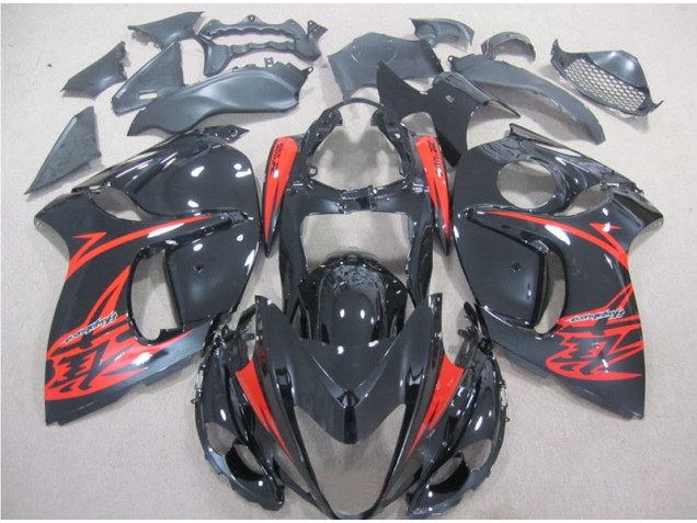 Carénages Suzuki GSXR 1300 Hayabusa 2008-2019 - Noir Rouge