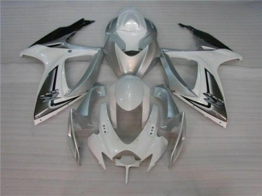 Carénages Suzuki GSXR 600 / 750 K6 2006-2007 - Blanc Argent