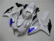 Carénages Suzuki GSXR 600 / 750 K6 2006-2007 - Blanc Bleu